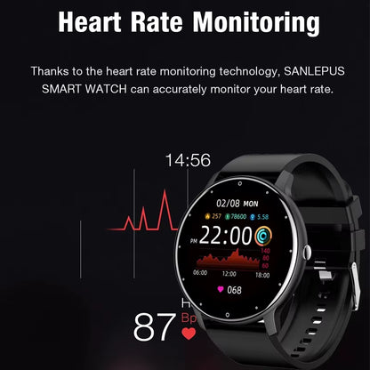 2026 Smart Watch Women Men Ladies Gift Sport Fitness Men Watches Heart Rate Monitor Waterproof Smartwatch for Android IOS